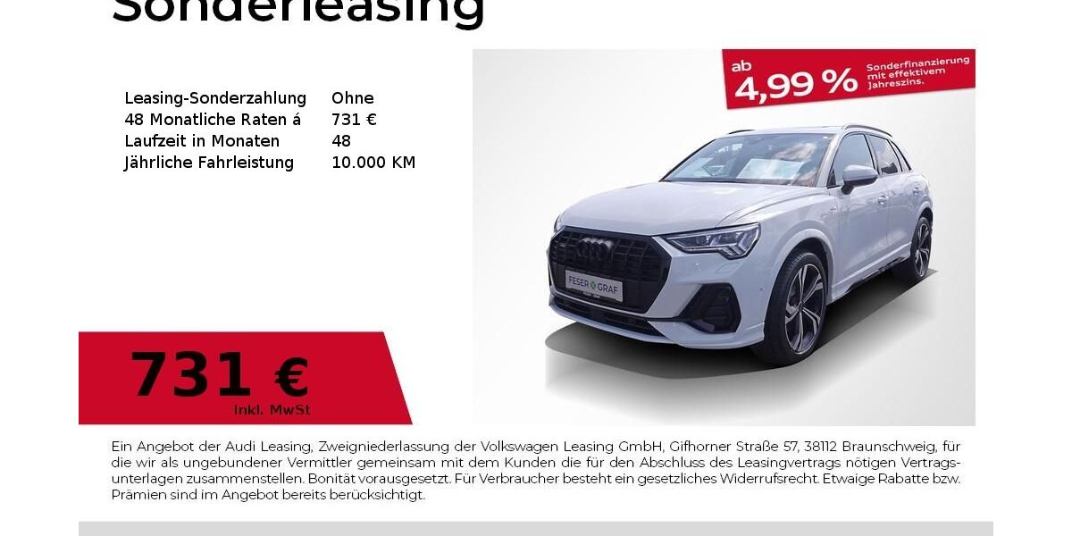 Audi Q3 4.900 km 59.980 &euro; Fürth 90763