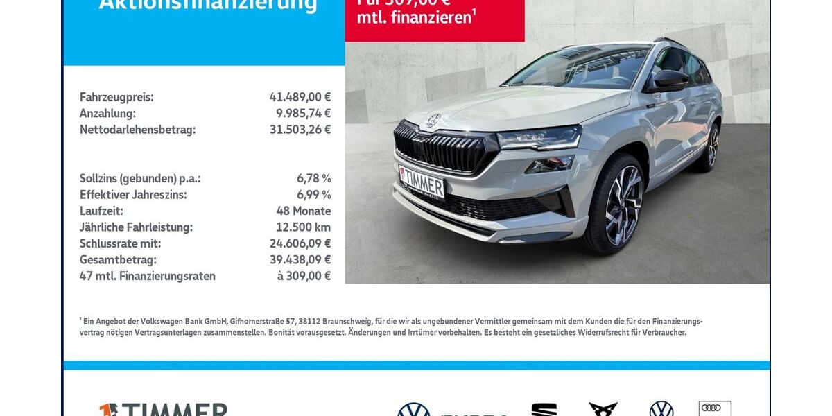 Skoda Karoq 12.999 km 41.189 &euro; Lingen 49808