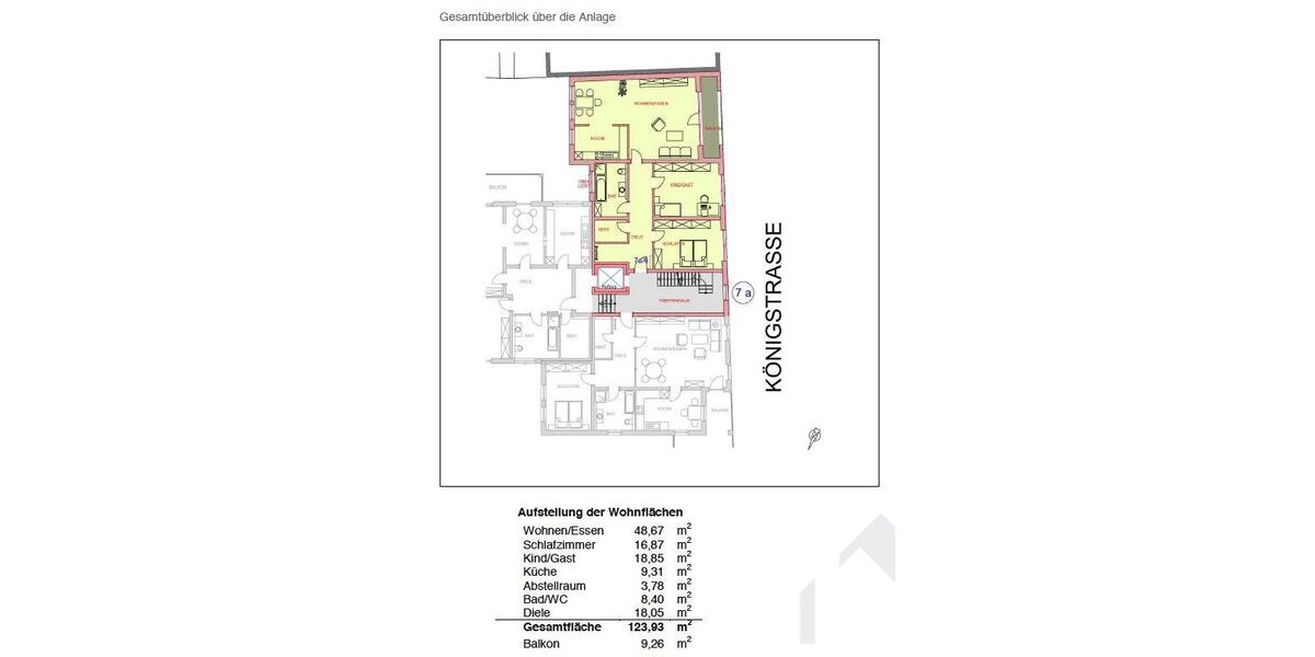 Etagenwohnung Fulda - 3 Zimmer, 124 m&sup2;, 470.000&euro; | Angebot:26132556