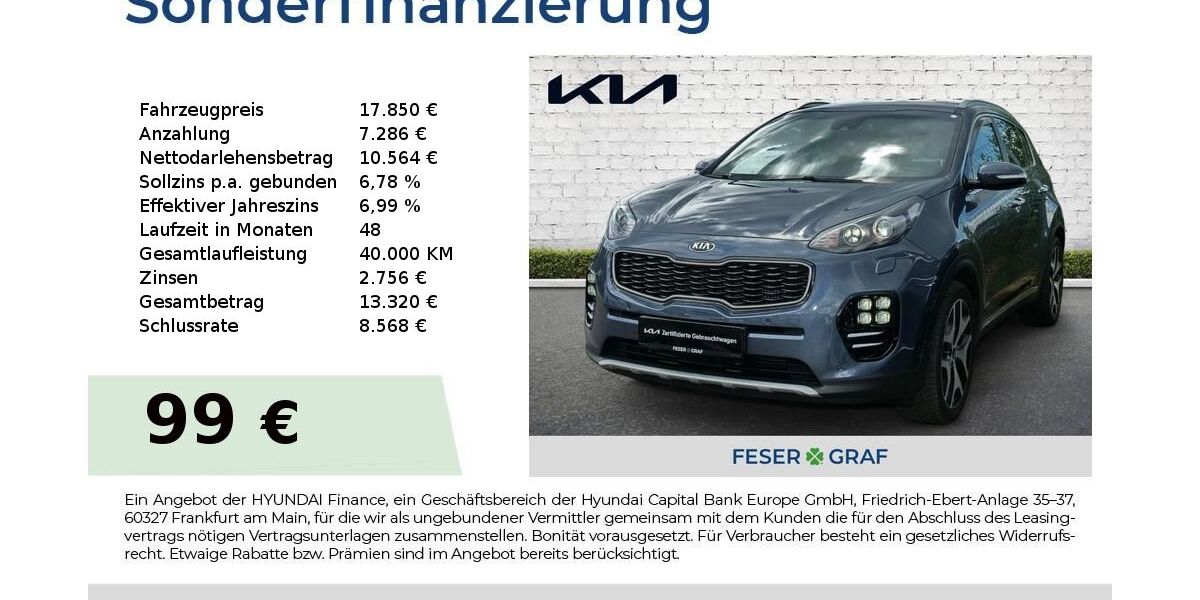 Kia Sportage 55.100 km 17.450 &euro; Roth 91154