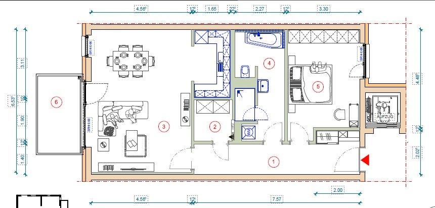 Etagenwohnung Pasewalk - 2 Zimmer, 81 m&sup2;, 1.053&euro; | Angebot:26562923