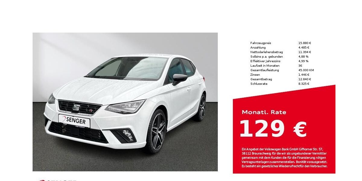 Seat Ibiza 51.516 km 15.880 &euro; Bielefeld 33609