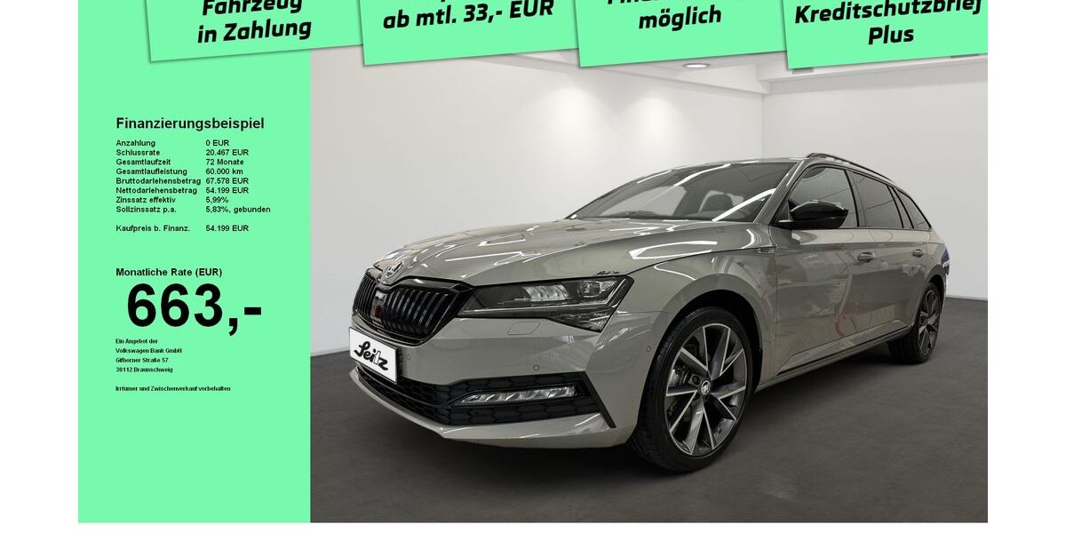 Skoda Superb 11.000 km 54.199 &euro; Kempten 87439