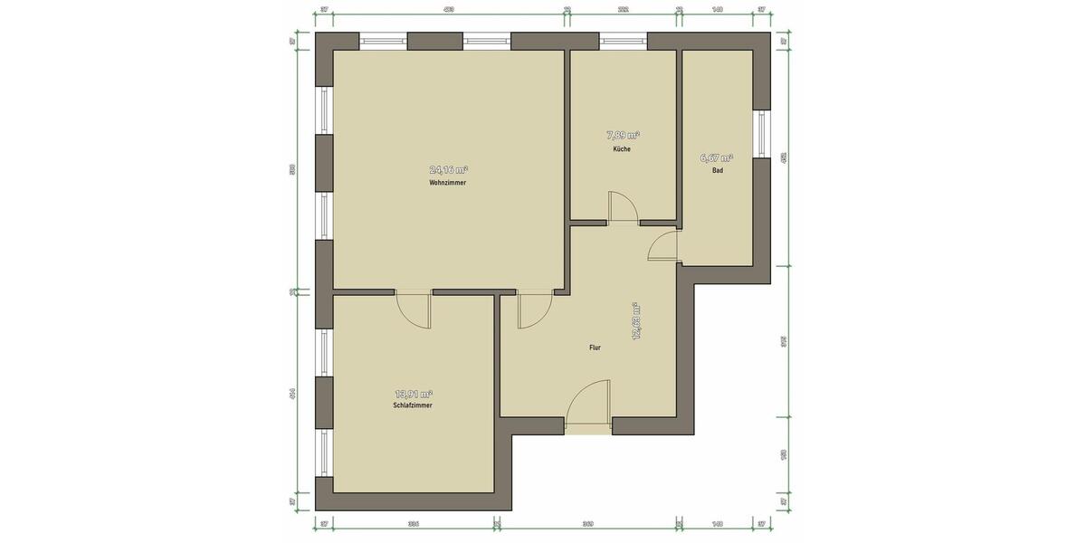 Etagenwohnung Altenberg Geising - 2 Zimmer, 61 m&sup2;, 306&euro; | Angebot:25254309