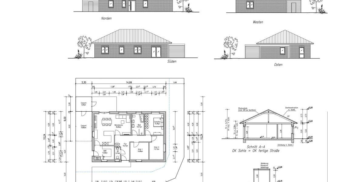 Bungalow Ostercappeln - 4 Zimmer, 122 m&sup2;, 469.000&euro; | Angebot:26890689