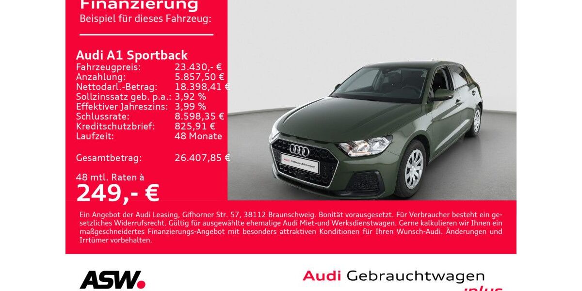 Audi A1 7.500 km 23.430 &euro; Heilbronn 74074