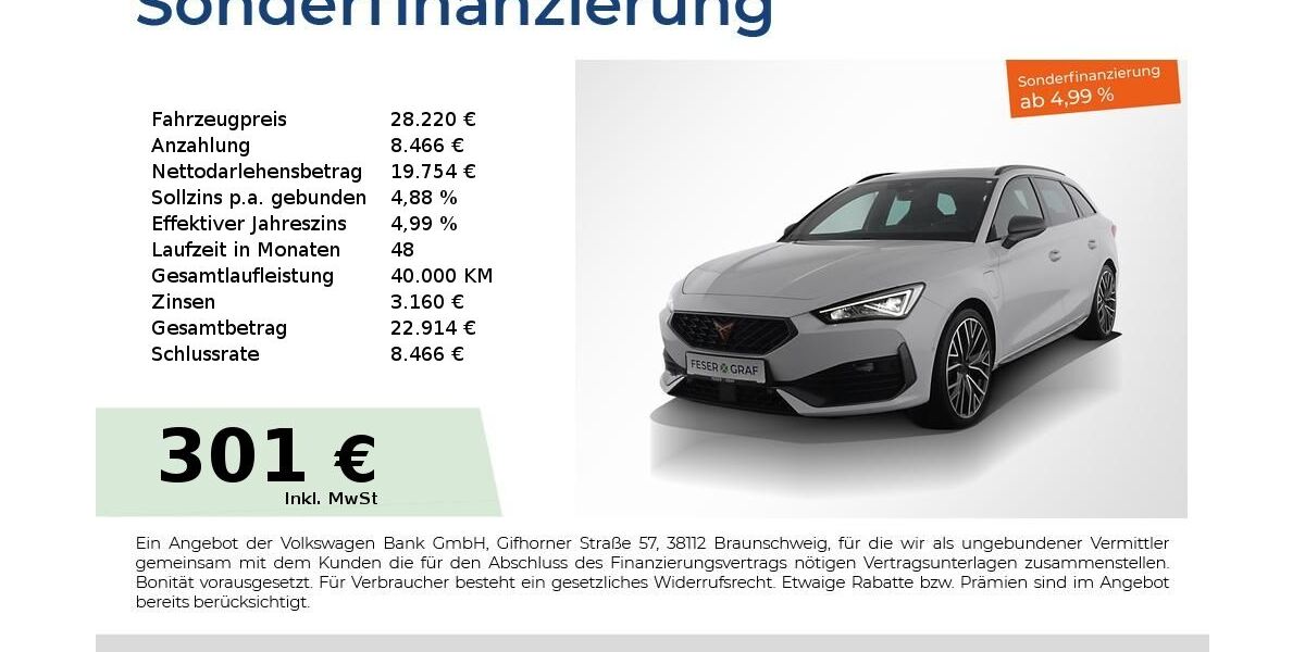 Cupra Leon 31.850 km 28.220 &euro; Nürnberg 90441