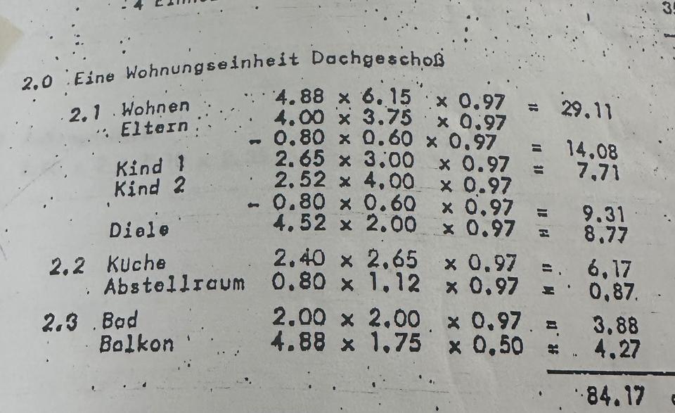 ETW 84qm mit Balkon u. Gartennutzung in gepflegtem 6-Parteienhaus 4 zimmer