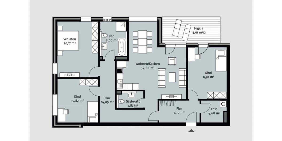 Etagenwohnung Wolfsburg Almke - 4 Zimmer, 134 m&sup2;, 481.000&euro; | Angebot:25294496