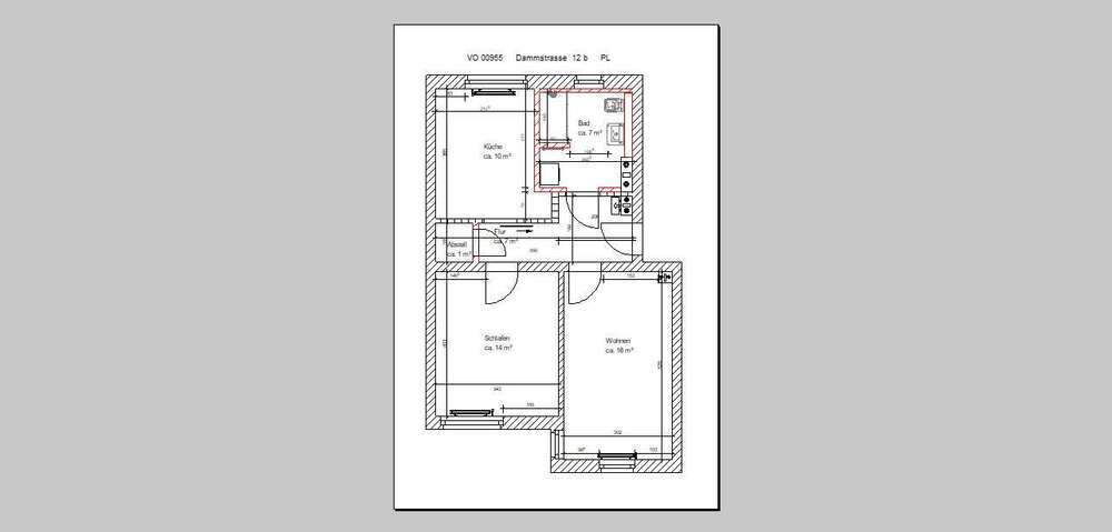 Wohnung zum Mieten in Schönebeck 400 € 53.4 m²