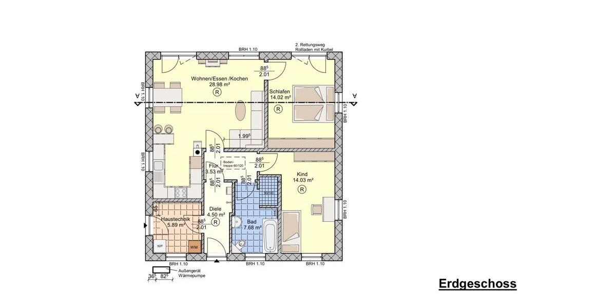 Bungalow Lebus - 3 Zimmer, 80 m&sup2;, 210.000&euro; | Angebot:26493046