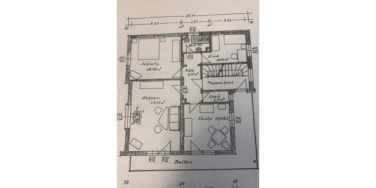 Etagenwohnung Regen - 3 Zimmer, 91 m&sup2;, 950&euro; | Angebot:26644948