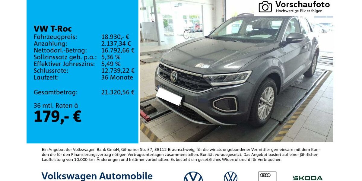 VW T-Roc 20.740 km 18.930 &euro; Leipzig 04277