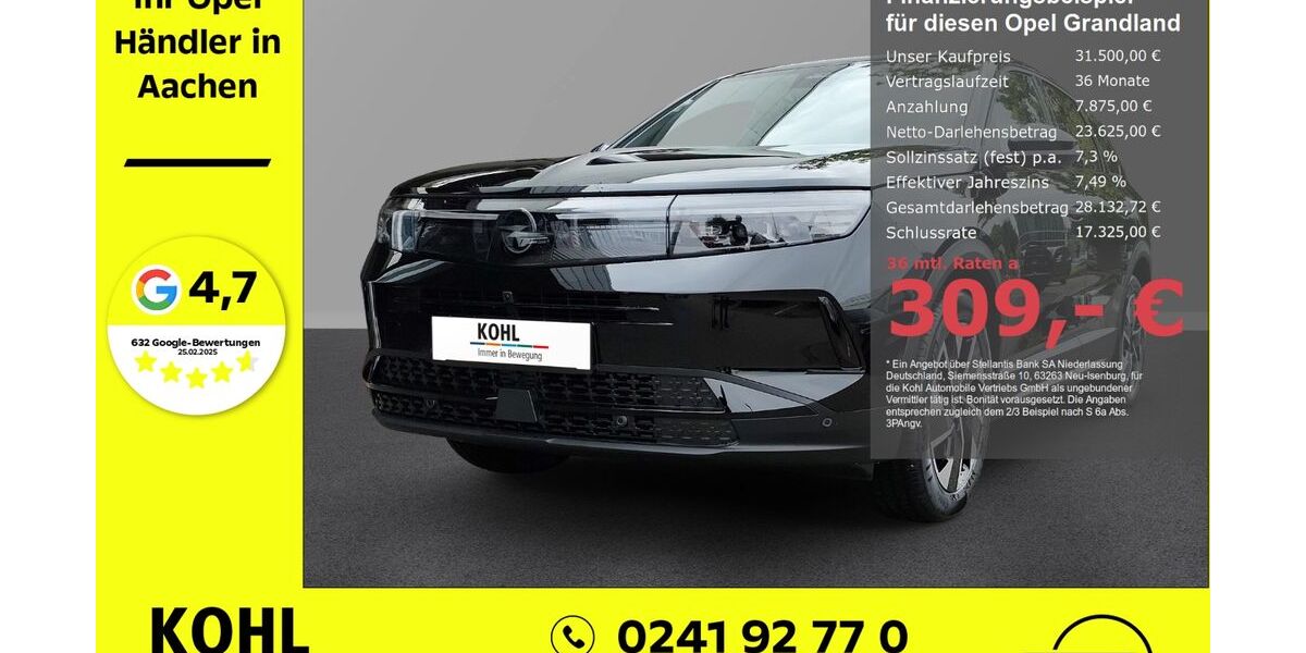 Opel Grandland (X) 5.900 km 30.450 &euro; Aachen 52078