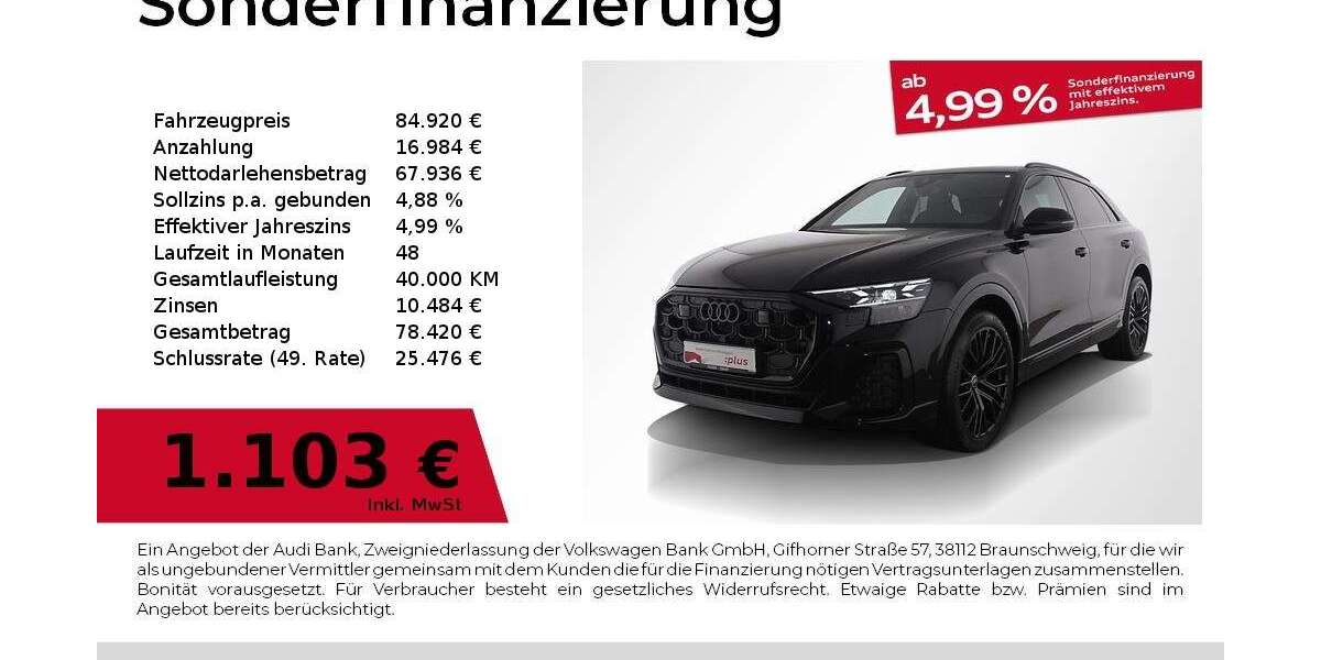 Audi Q8 22.871 km 84.920 &euro; Nürnberg 90441