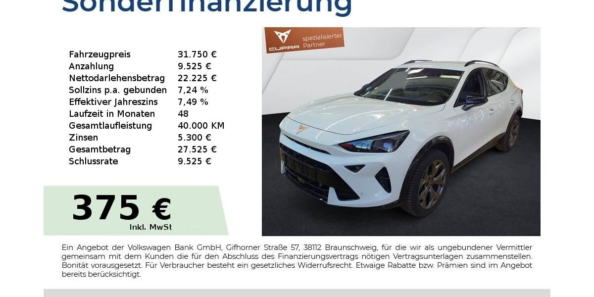 Cupra Formentor 13.550 km 31.750 &euro; Nürnberg 90441