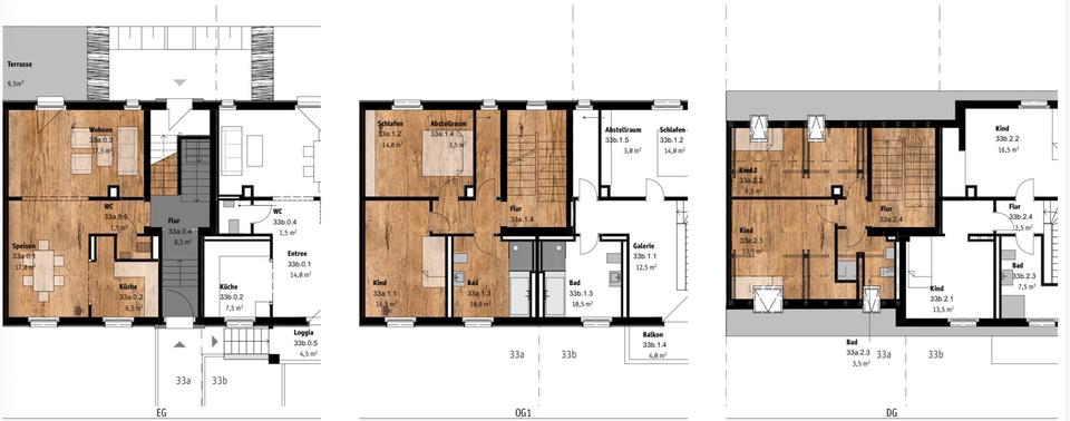 Maisonettenwohnung Taucha - 5 Zimmer, 137 m&sup2;, 395.000&euro; | Angebot:26864393