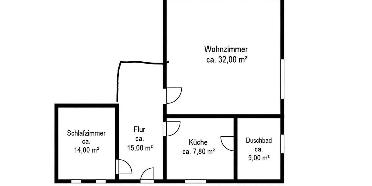 Erdgeschoßwohnung Kirchgellersen - 2 Zimmer, 75 m&sup2;, 900&euro; | Angebot:26552071