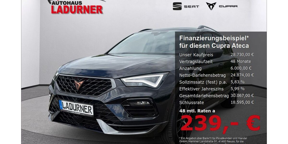 Cupra Ateca 57.900 km 28.730 &euro; Villingen-Schwenningen 78052