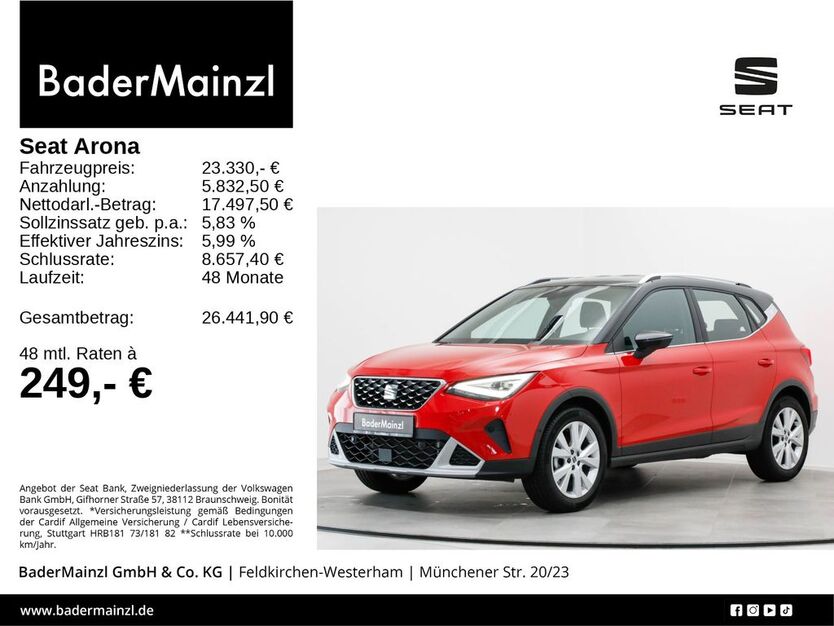 Seat Arona 16.030 km 23.330 € Feldkirchen/Westerham 83620