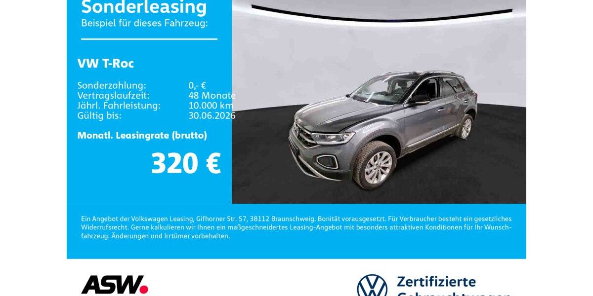 VW T-Roc 37.800 km 24.930 &euro; Bad Rappenau 74906