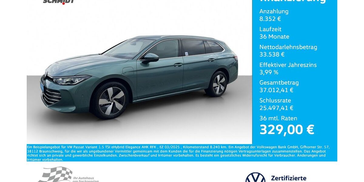 VW Passat Variant 8.240 km 39.975 &euro; Bernsdorf 09337