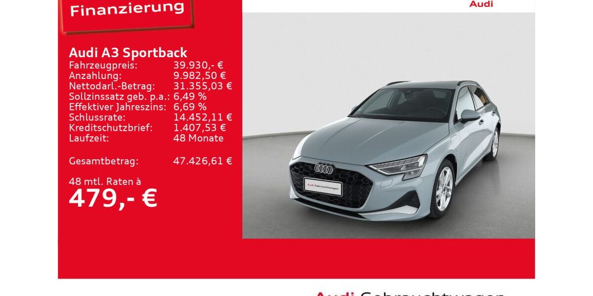 Audi A3 9.512 km 39.930 &euro; Ulm 89073