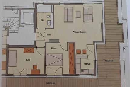 Traumblick von Dachterrasse - stilvolle 3-Zi-Wohnung in Troisdorf