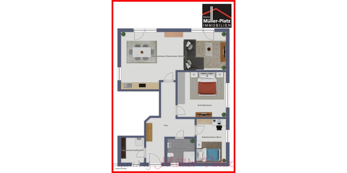 Erdgeschoßwohnung Wegberg - 3 Zimmer, 78 m&sup2;, 1.085&euro; | Angebot:26648416