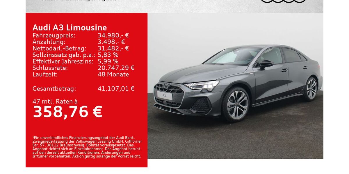 Audi A3 12.500 km 34.980 &euro; Würzburg 97076