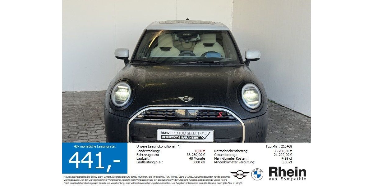 Mini Cooper S 2.044 km 30.680 &euro; Heilbronn 74076