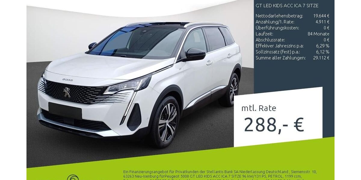 Peugeot 5008 25.177 km 24.555 &euro; Borken 46325