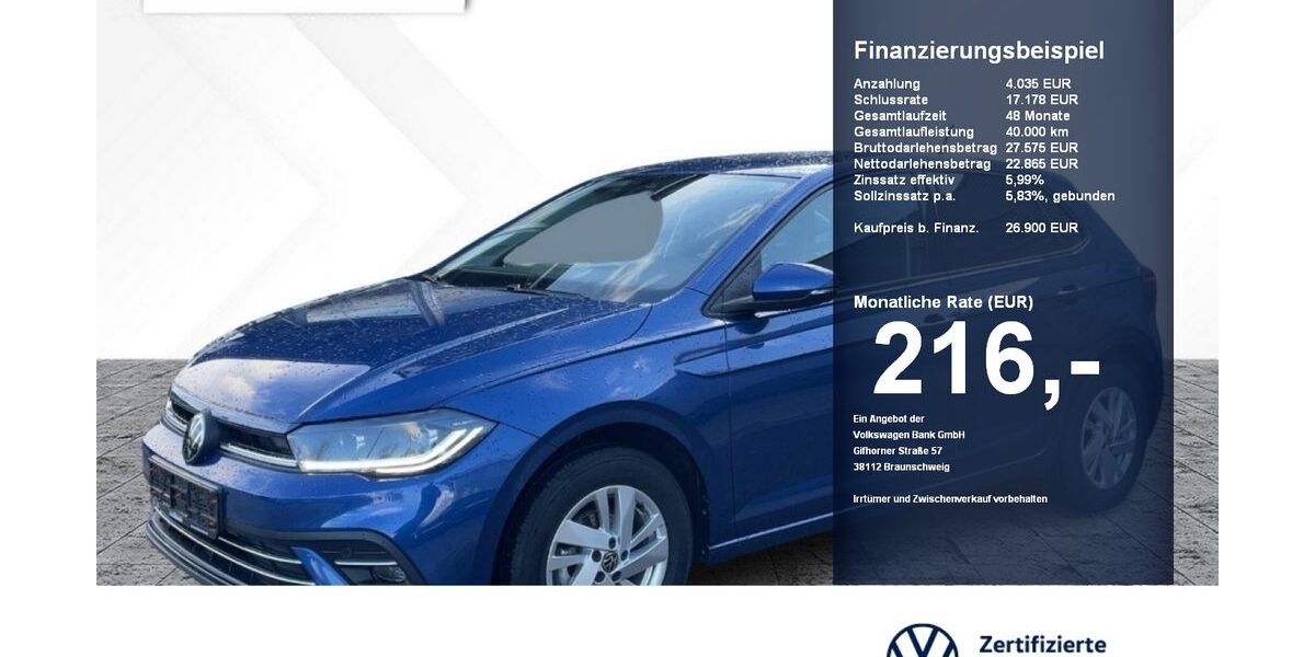 VW Polo 1.406 km 26.900 &euro; Erding 85435