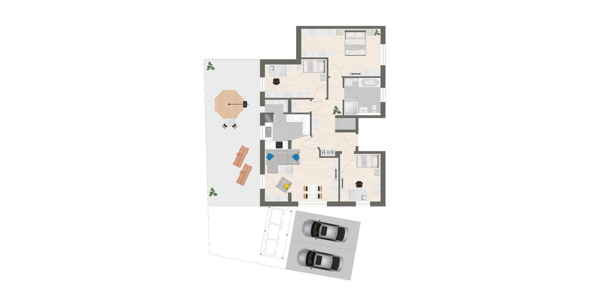 Erdgeschoßwohnung Freystadt - 4 Zimmer, 113 m&sup2;, 1.450&euro; | Angebot:26167165