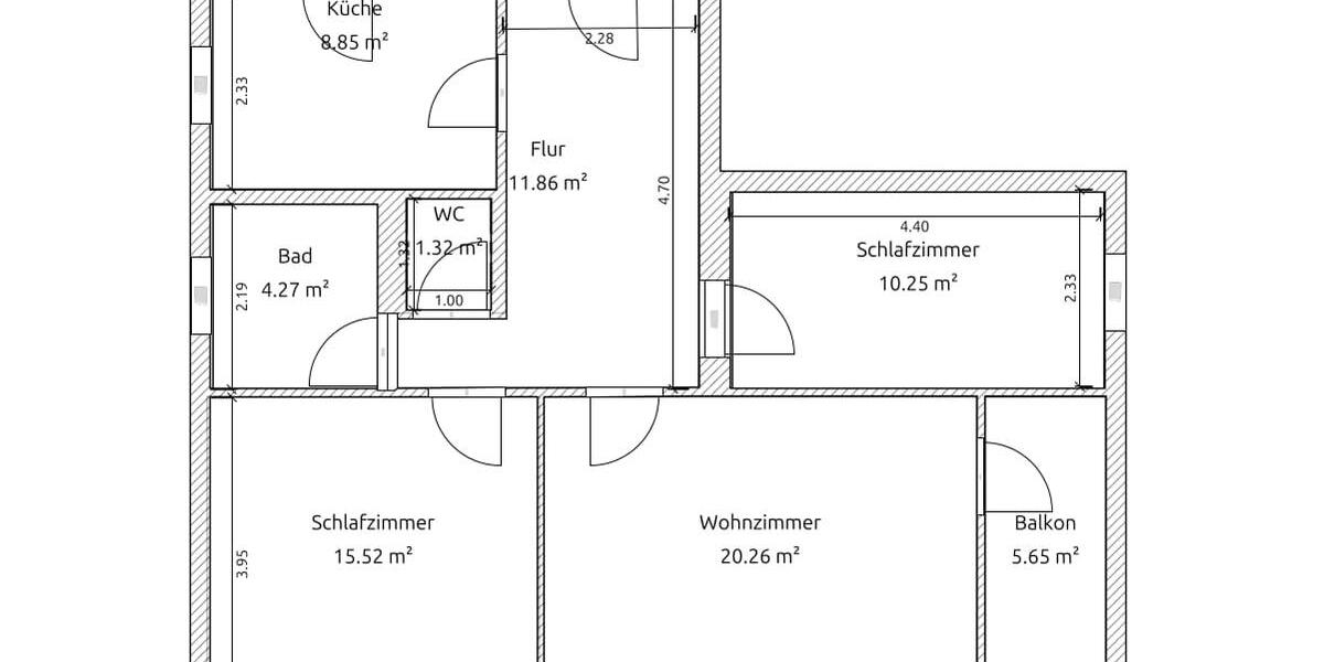 Etagenwohnung Hannover Bothfeld-Vahrenheide - 3 Zimmer, 76 m&sup2;, 240.000&euro; | Angebot:26443853