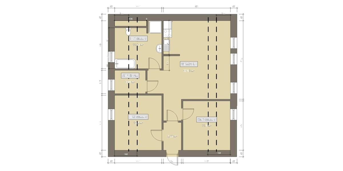 Dachgeschoßwohnung Bad Doberan - 3 Zimmer, 74 m&sup2;, 750&euro; | Angebot:25351093