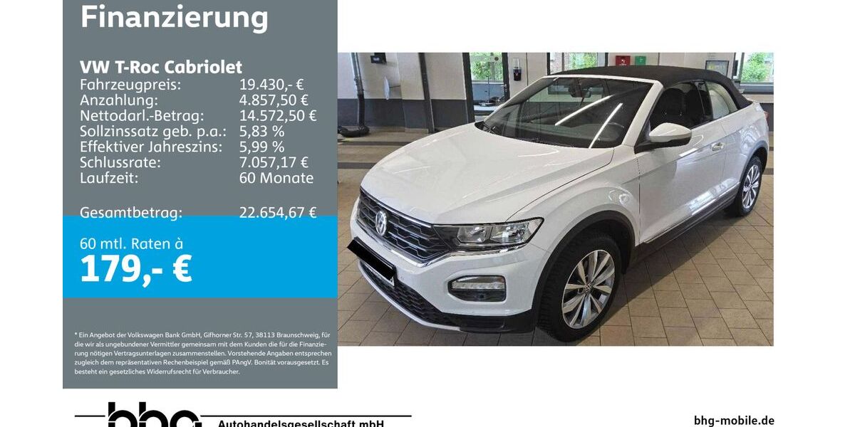 VW T-Roc 77.000 km 19.430 &euro; Bühl 77815