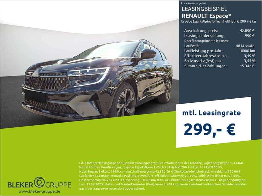 Renault Espace 9.500 km 41.490 € Stuhr 28816