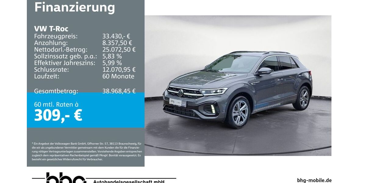 VW T-Roc 6.067 km 32.760 &euro; Freiburg 79115
