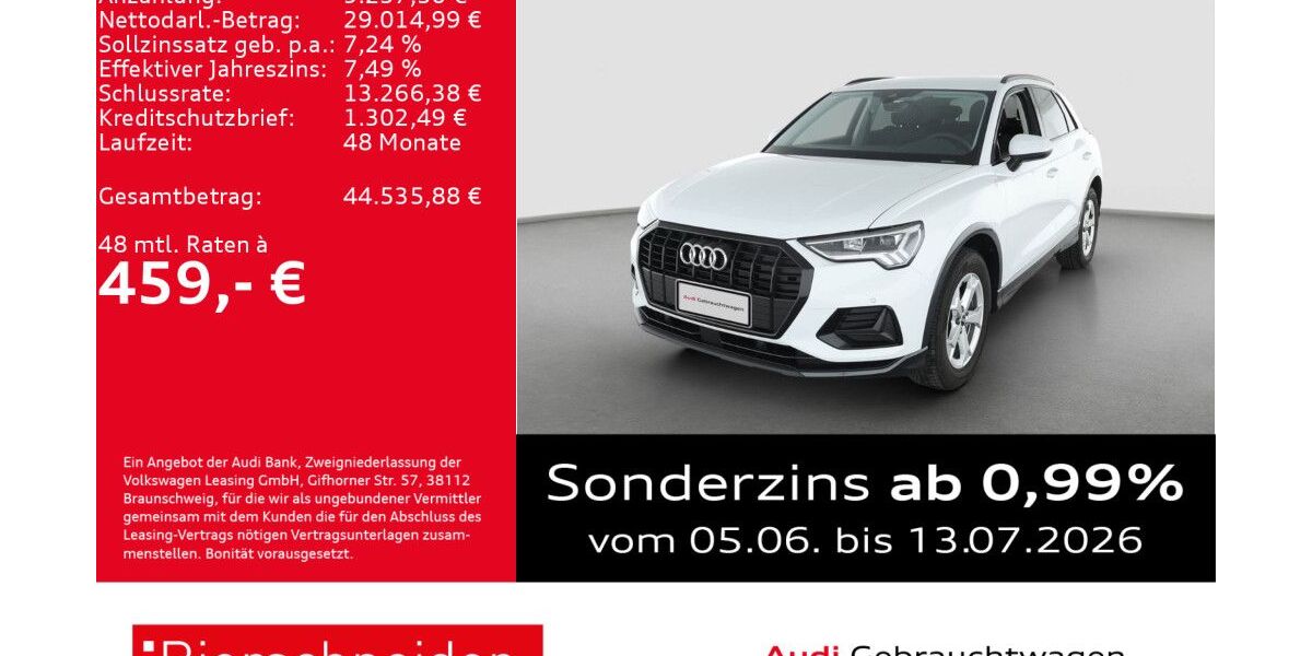 Audi Q3 11.255 km 36.950 &euro; Aalen 73431