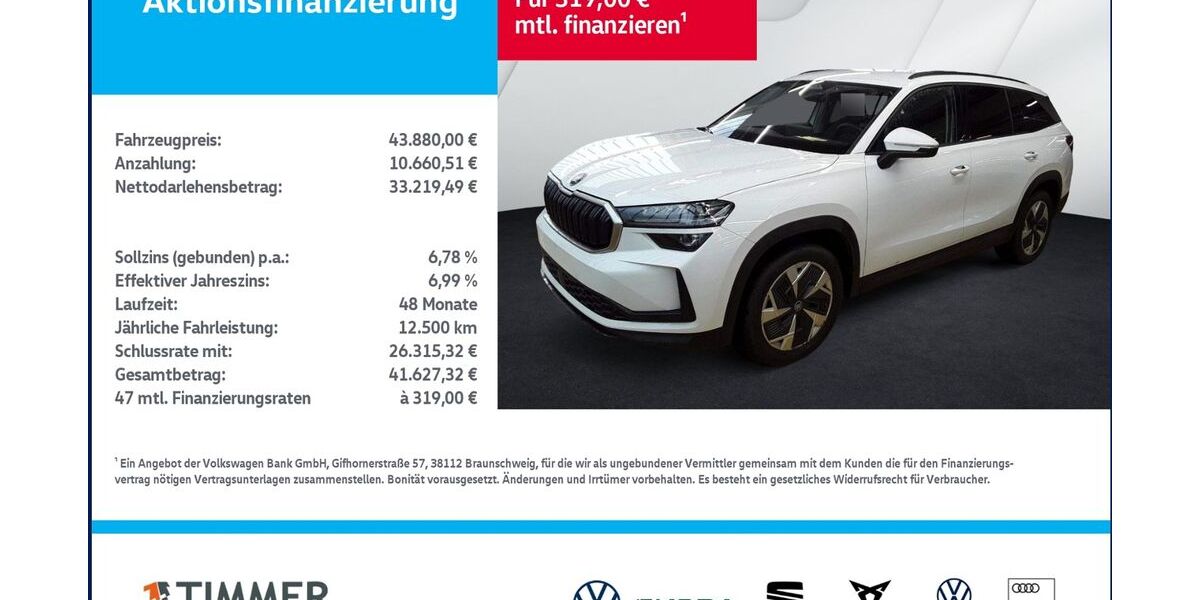 Skoda Kodiaq 29.980 km 43.880 &euro; Nordhorn 48529