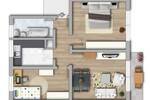 Etagenwohnung Halle (Saale) Südliche Neustadt - 3 Zimmer, 60 m&sup2;, 304&euro; | Angebot:26902617