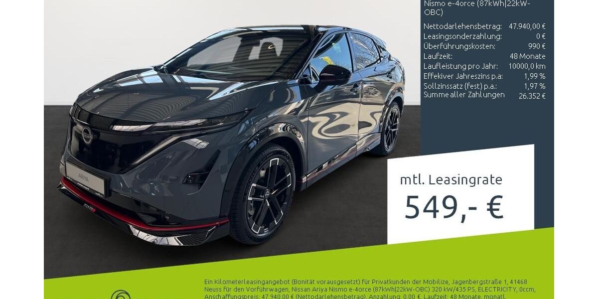 Nissan Ariya 8.900 km 45.660 &euro; Ahaus 48683