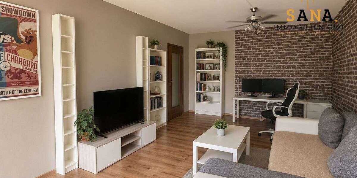 Etagenwohnung Spenge - 3 Zimmer, 60 m&sup2;, 575&euro; | Angebot:27086860