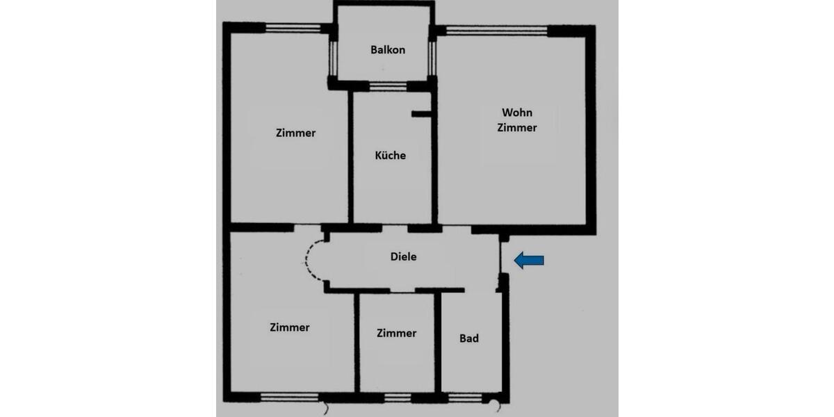 Etagenwohnung Erlangen Am Anger - 4 Zimmer, 93 m&sup2;, 498.000&euro; | Angebot:26729559