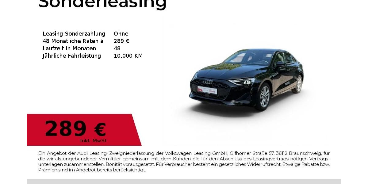 Audi A3 9.175 km 32.940 &euro; Dessau-Roßlau 06844