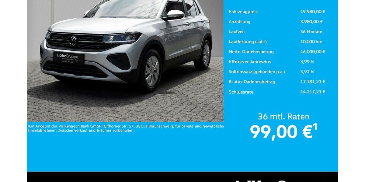 VW T-Cross 2.630 km 19.980 &euro; Koblenz 56076