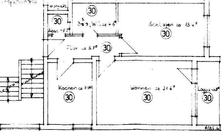 zentral gelegene 2-Zi.-Wohnung, 4.OG, mit Aufzug, Küche, Balkon und Garage in Neuötting 2 zimmer