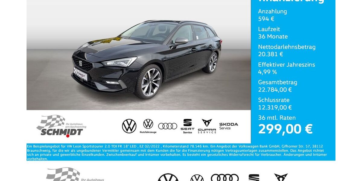 Seat Leon 78.546 km 20.975 &euro; Bernsdorf 09337
