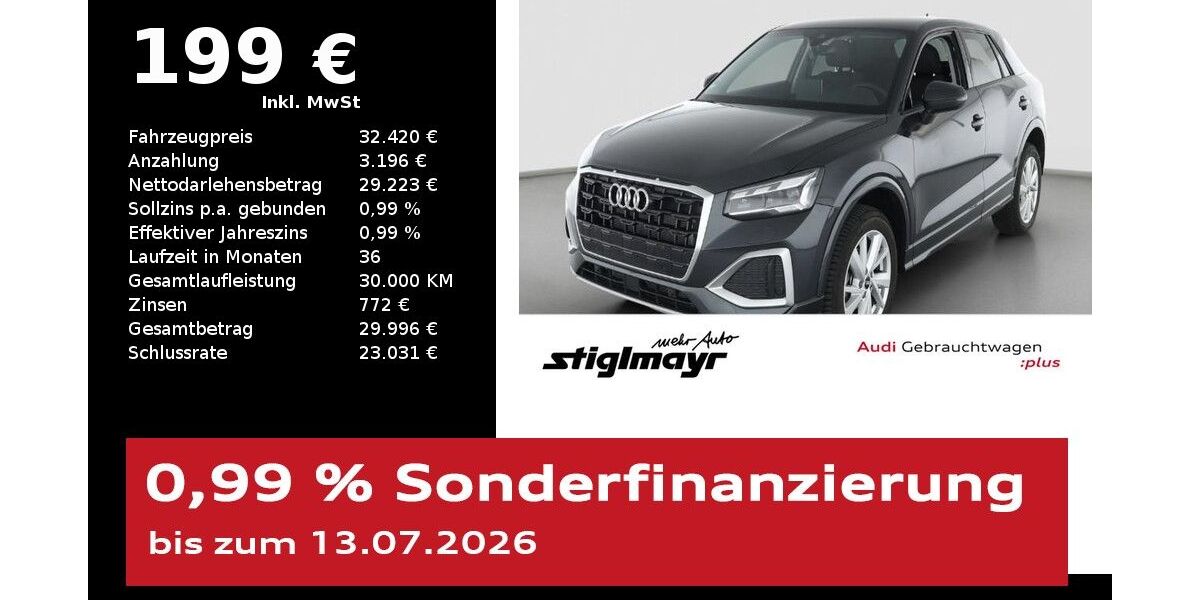 Audi Q2 6.300 km 32.420 &euro; Pfaffenhofen 85276